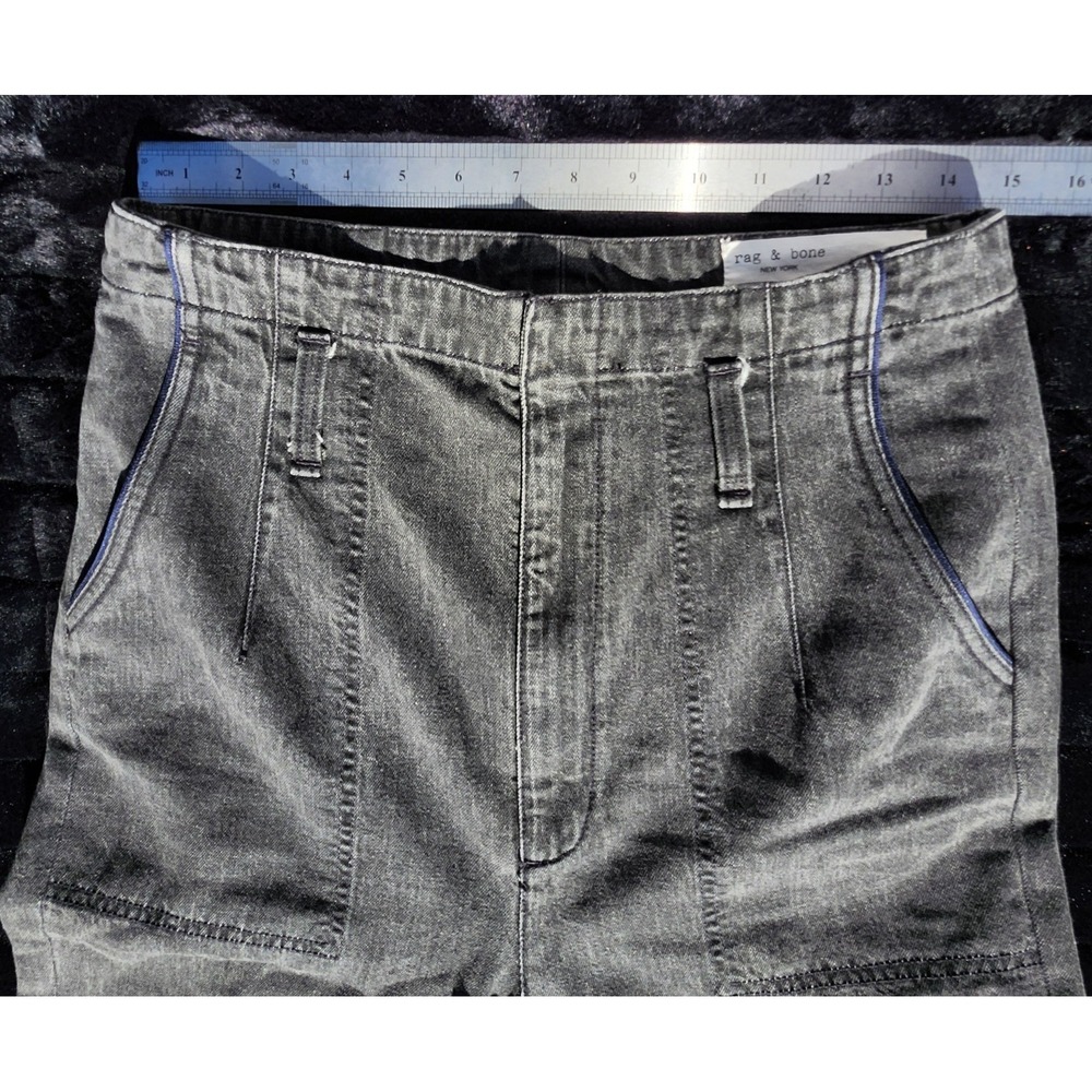 Rag & Bone Jean Womens 27 (30x27) Straight Leg Cotton Gray Pants - Picture 5 of 16